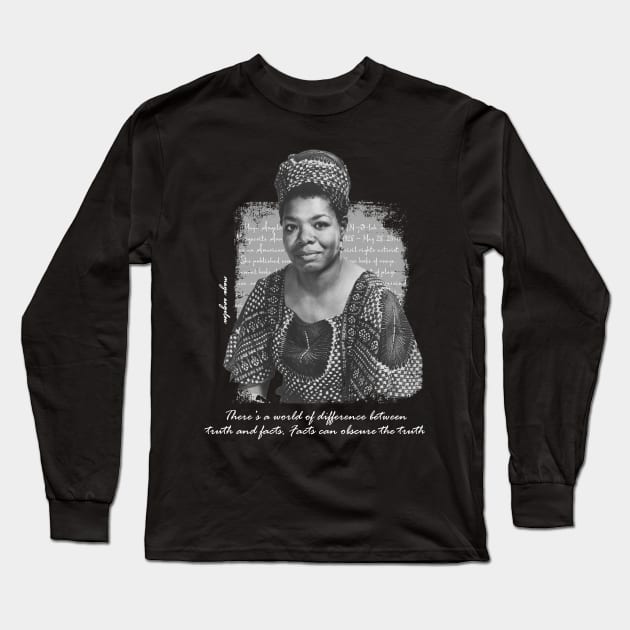 Maya-Angelou Long Sleeve T-Shirt by xalauras studio